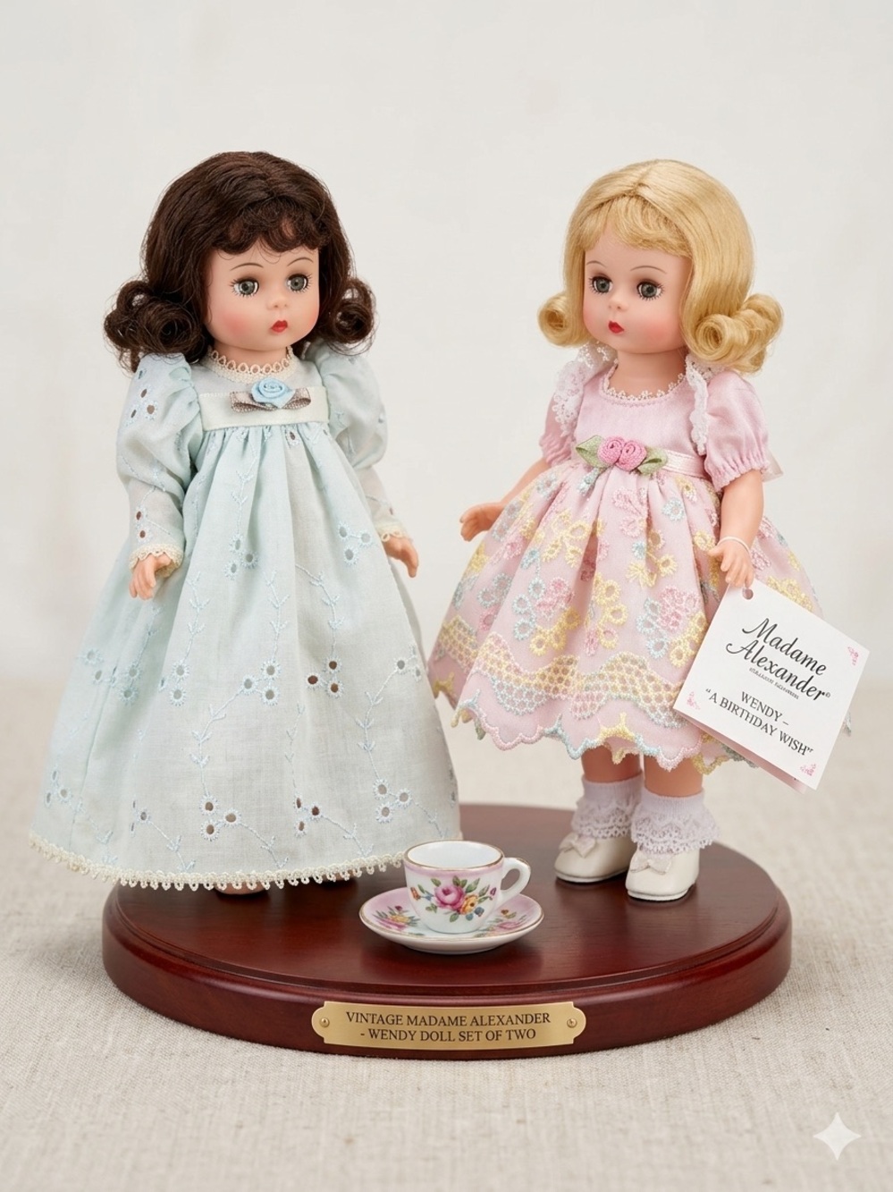 Vintage Madame Alexander 8" Wendy Doll Bundle - Set of 2